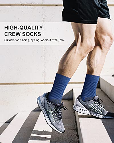 Paplus Compression Running Sock For Men And Women 3 Pairs, Cushioned Athletic Crew Socks With Arch Support #TOP6