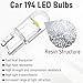 30 PCS Car 194 LED Bulbs, 168 2825 W5W T10 Wedge COB LED Replacement Bulb, 6000K License Plate Light Bulb, Error Free Interior Bulb for Dashboard Light, Dome Lights,License Plate Lights (White)