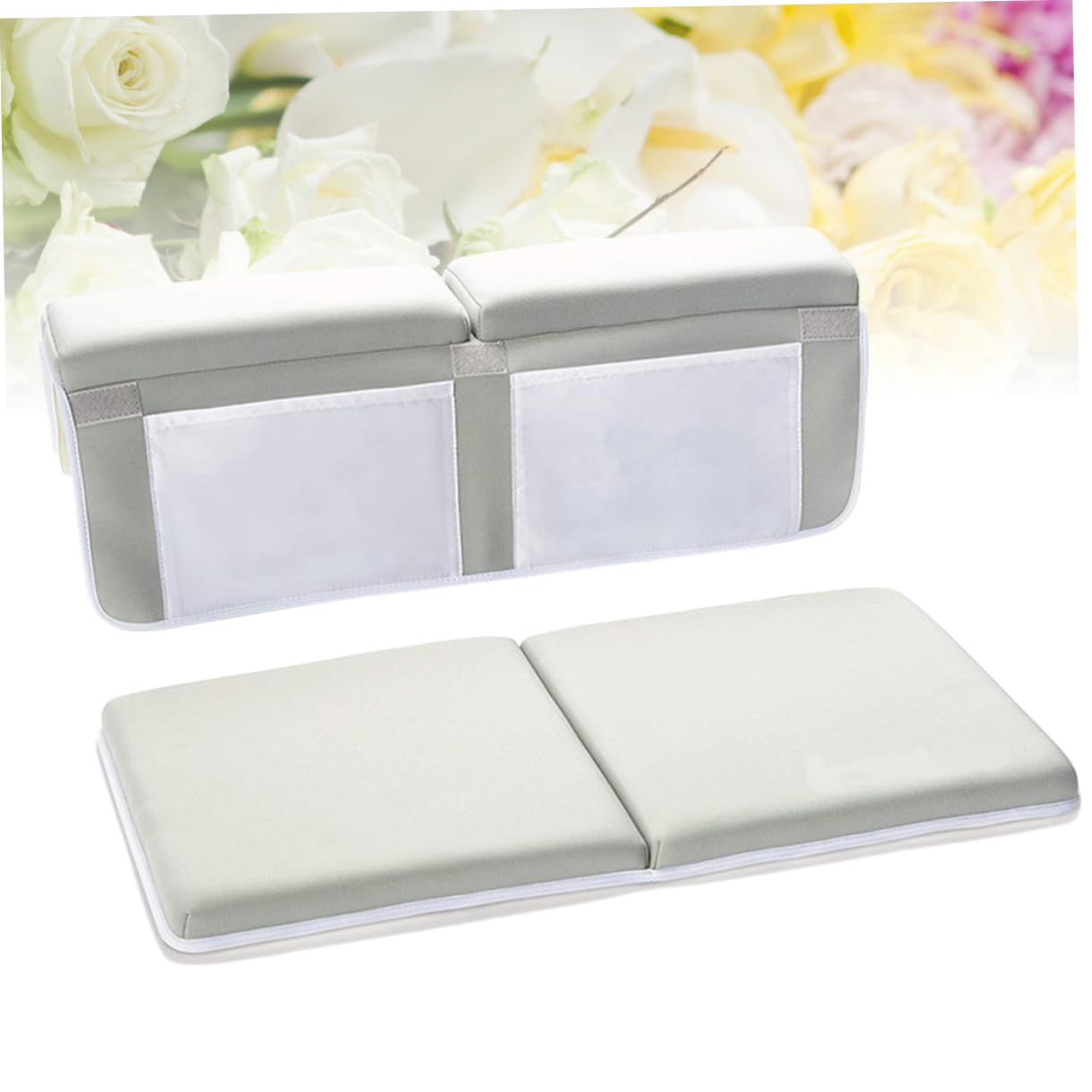 VALICLUD Almohadilla Antideslizante para Rodillas de Baño con Ventosas Bolsa Colgante Plegable para Bebés y Padres Cojín Protector para Ducha y Organización de Juguetes y Productos de Baño