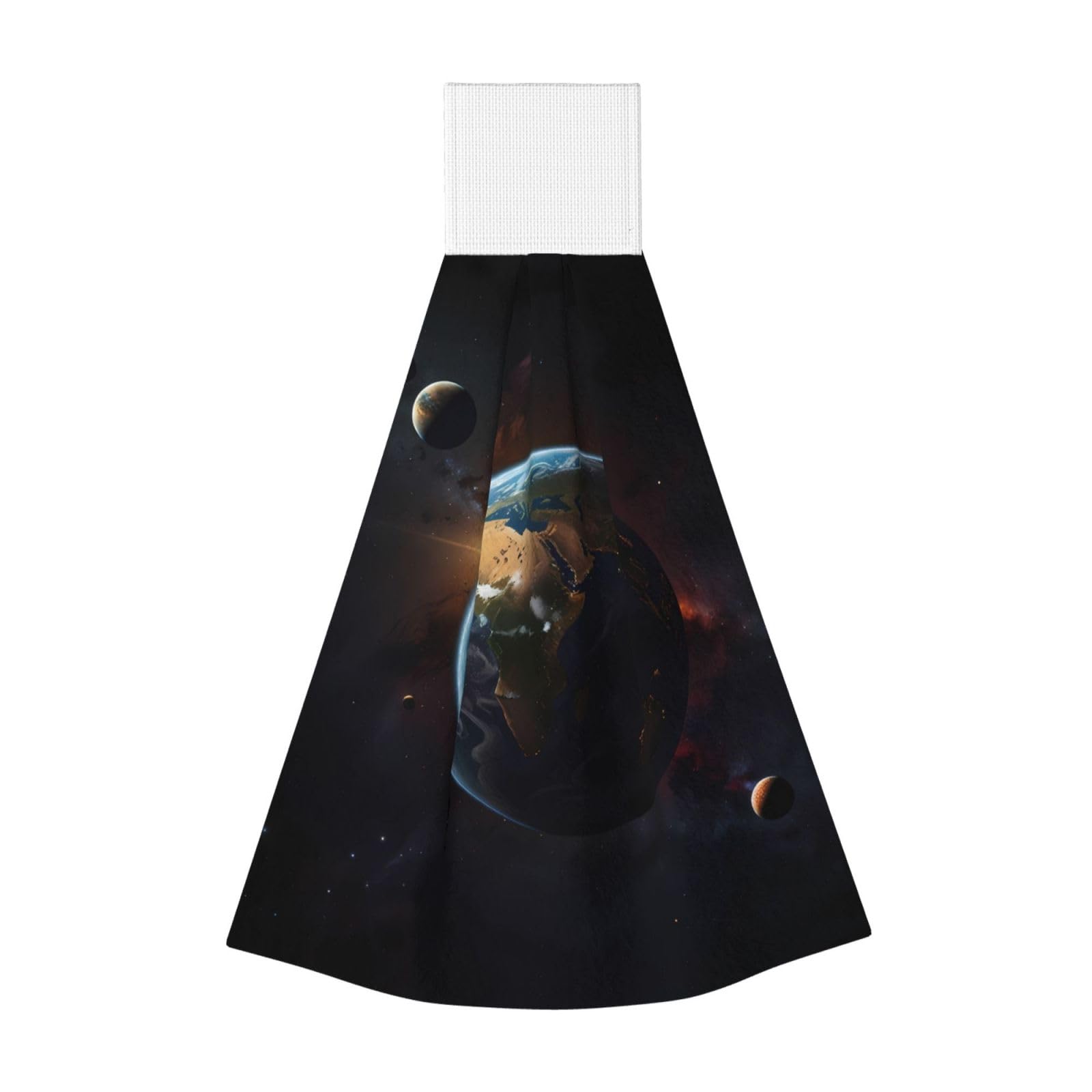 ZQYTGFDC Planet Highly Absorbent Dish Towels Soft Coral Fleece Wipe