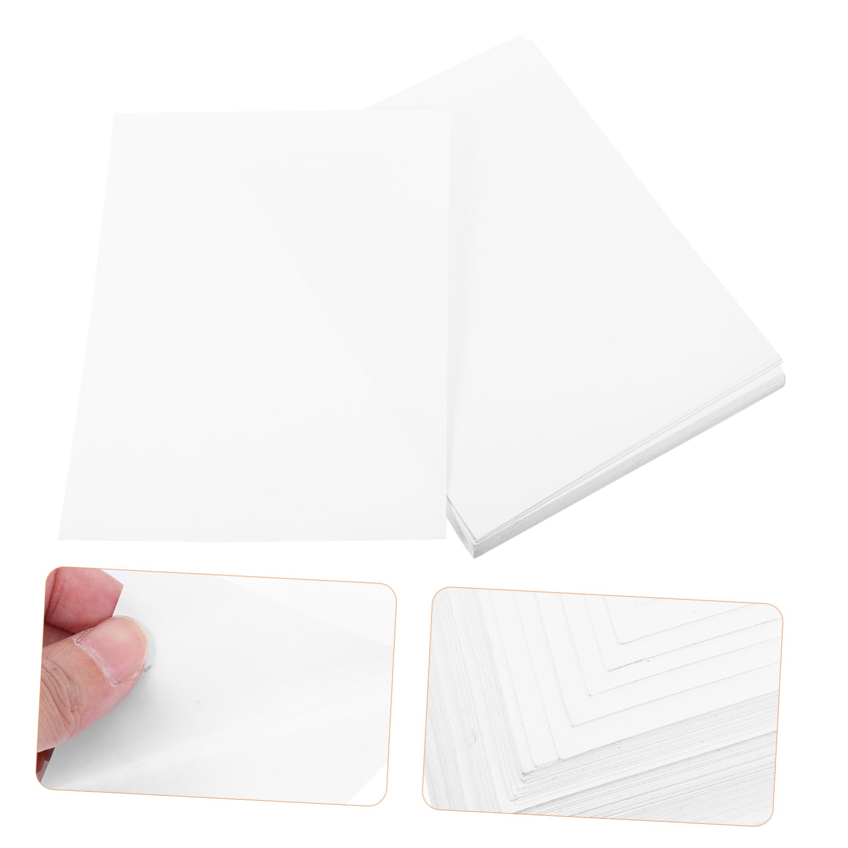 100feuilles Étiquettes Autocollantes pour Enveloppes Expédition Étiquettes Vierges à Imprimer Adresse pour Imprimante Feuilles Autocollants Mates