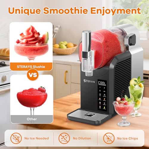 slushie machineslushy machine for home6 pre-set programs auto clean functionno ice needed commercial frozen drink machine for milkshakefrappemargaritacold drinkslush and more