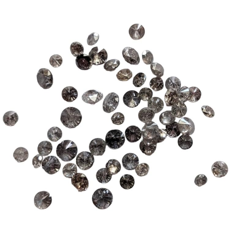 Amazon.co.jp: GemsForJewels ソルトアンドペッパー ダイヤモンド