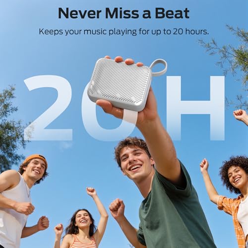Image of Monster S360 Portable Bluetooth Speaker, IPX7 Waterproof, Bluetooth 6.0, 20H Playtime, Powerful Stereo Sound, Support TF Card, Clear Hands-Free Calling Speaker for Home, Outdoors and Travel, Gray