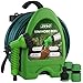 ZENO Hose Pipe Reel 10M | Garden Hose 32 Feet | Hosepipes for Garden with Water Spray Gun, Adjustable Nozzles, Stand | Compact and Portable Hosepipe for Watering Garden, Flowers, Cars | Heavy Duty