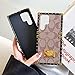 Turecowyf Phone Case for Samsung Galaxy S26 Ultra,Luxury Golden Decoration Corner Soft TPU Bumper Elegant Shockproof PU Leather Protective Back Cover Compatible with Galaxy S26Ultra(Khaki)