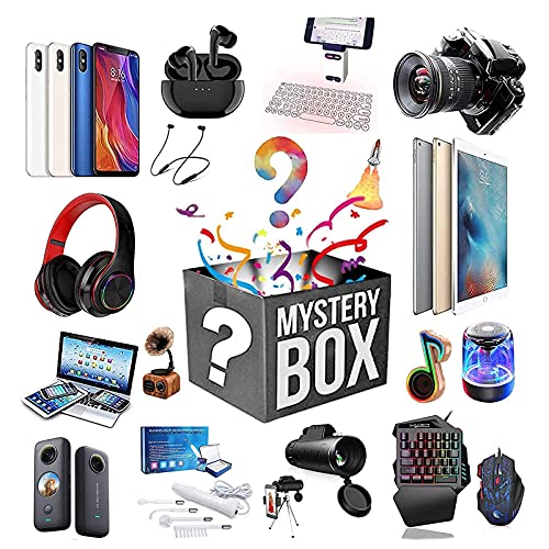 Preisvergleich Produktbild OMKMNOE Mystery Box, Elektronisch Überraschungspaket, Zufälliger Stil, Mystery Box Herausforderung Box Für Sportzubehör,Elektronische,Schwarz
