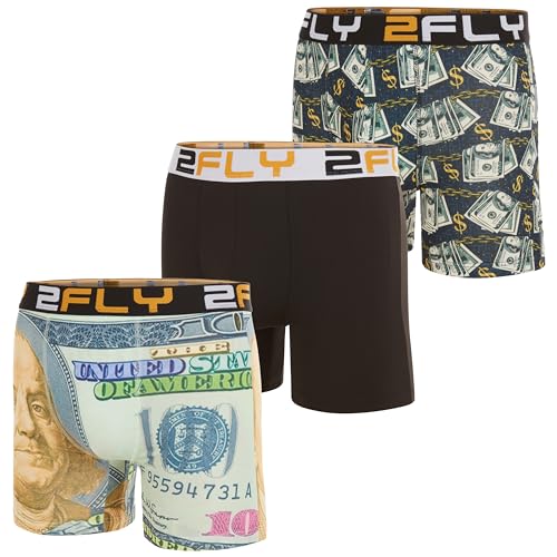 2FLY Mens Boxer Briefs Multipack Ultra Soft, Active Stretch Underwear
