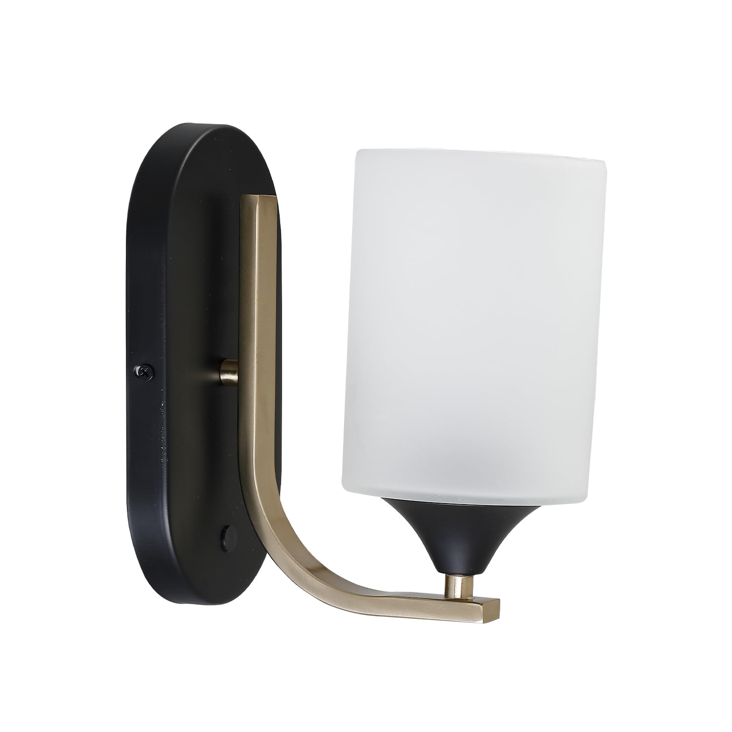 Havells Cresta Wall Light | E27 Holder | Frosted Glass Shade | Black & Rose Gold Finish | Decorative Wall Fixture | Bedroom, Living Room & Hospitality Spaces| E27 Holder | Pack of 1-picture-26