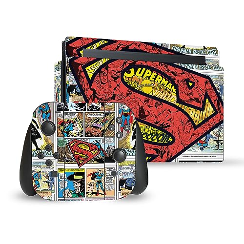 Skin Autocollant Vinyle Superman pour Switch Dock Joy-Con