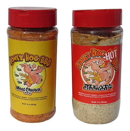 Meat Church Honey Hog BBQ Rub Combo: Honey Hog (14 oz) and Honey