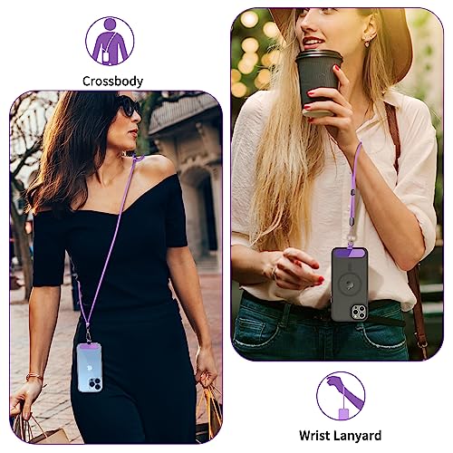 Cell Phone Lanyard 2 Pcs-1 Pcs 30"(Neck Strap×1)+8"(Wrist Strap×1) Black - Photo 76 sur 115