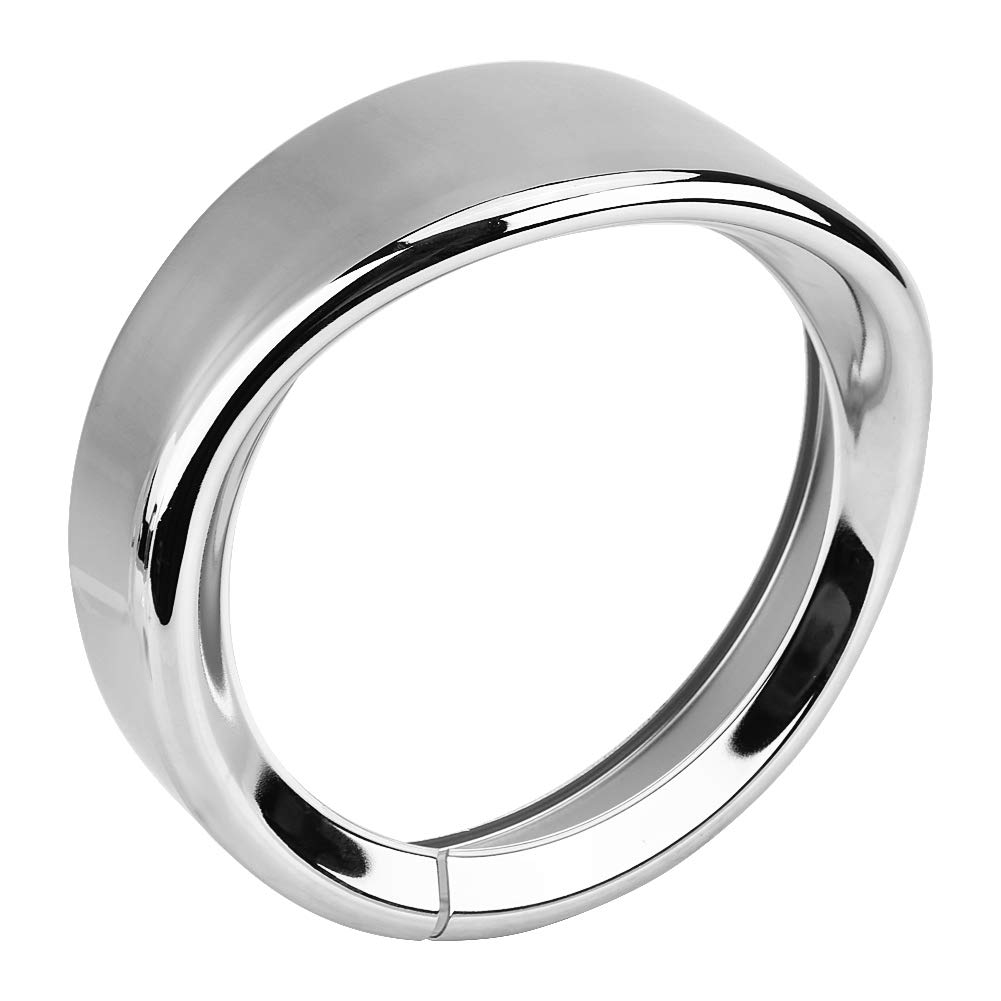 7 Zoll Touring Visier-Scheinwerfer-Zierring für Motorräder – Beauty-Lampe Im Chrom-Visier-Stil