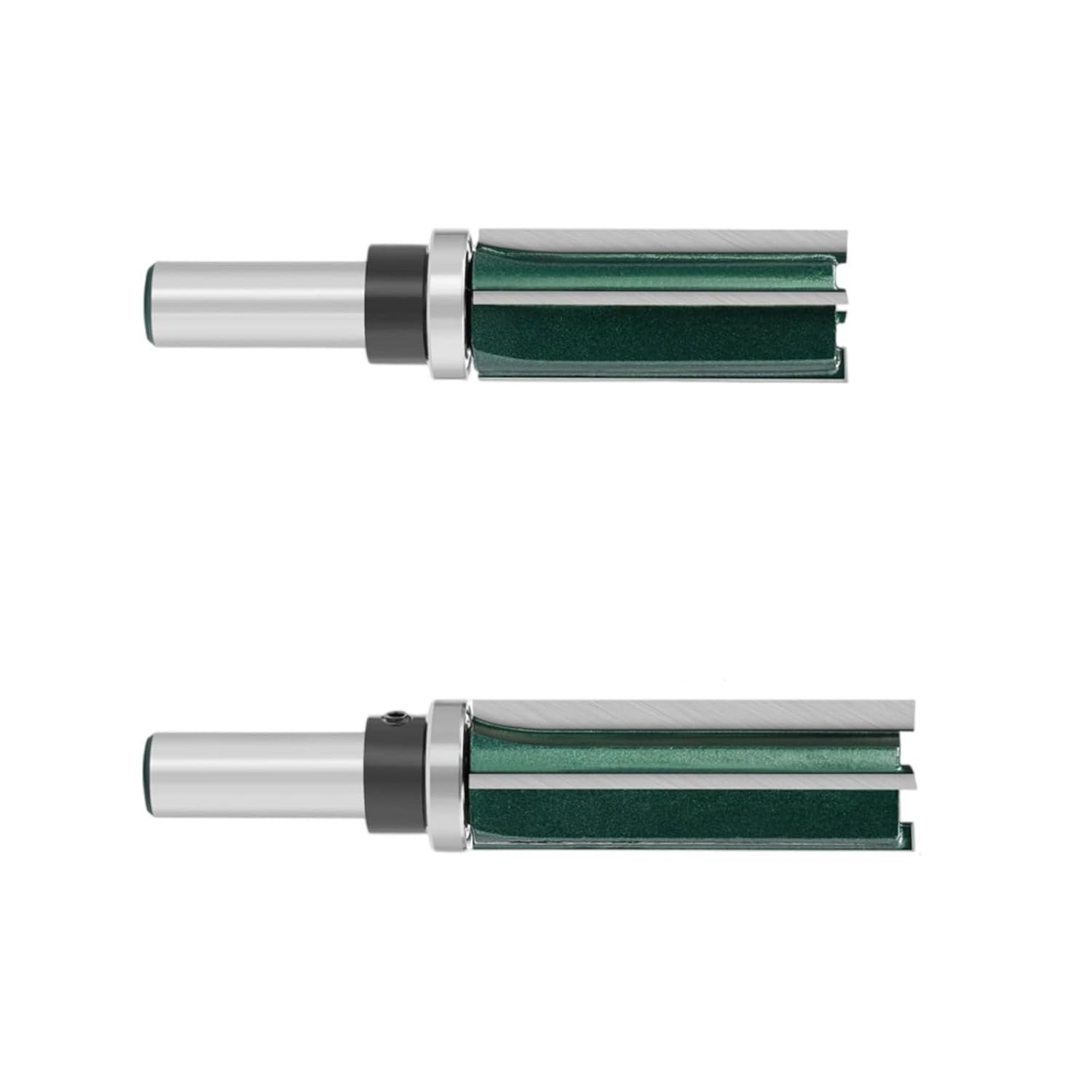 2Pcs 8MM 12MM Shank Bearing Trimming Cutter Woodworking Milling Bearing Straight Woodworking Wood Cutter