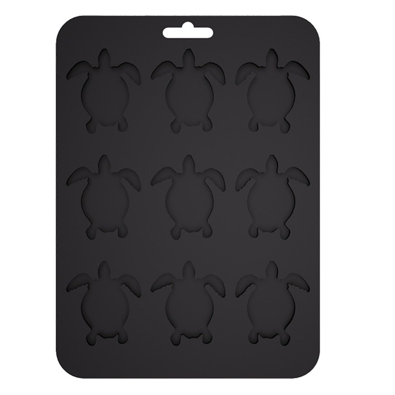 Veltros Efficient Silicone 9 Cavity Turtles Mold for Chocolate Ice Cubes and Dessert Makings Baking Tool for Home Turtles Ice Cubes Mold