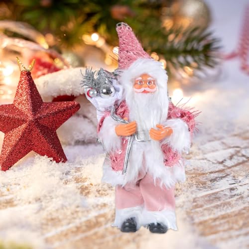 Décoration de Noël rose pour centre de table de fête - 6