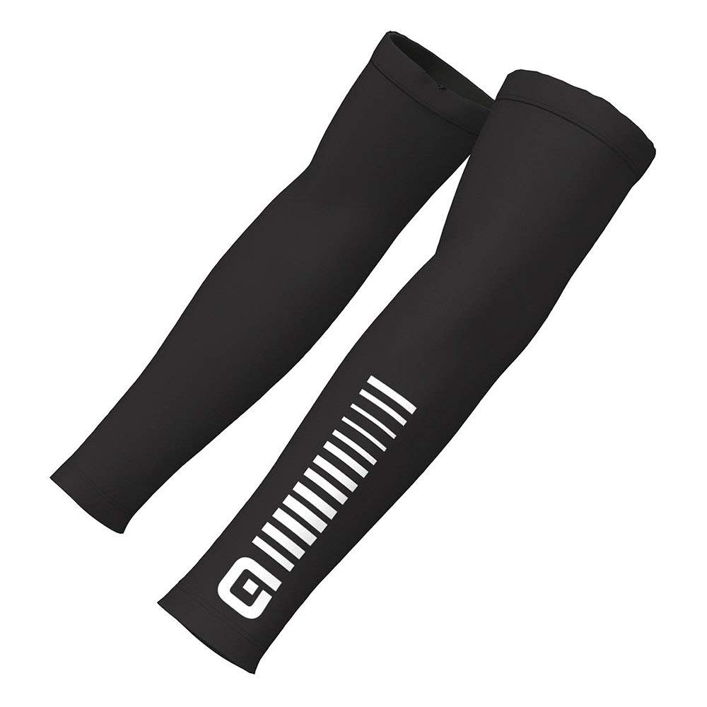 Ale' Unisex Black/White Alé Cycling Sunselect Summer Sleeves, M