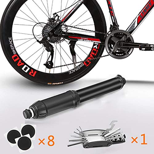 Andoer Kit de ferramentas de reparo de mini bicicletas com bomba kit de ferramentas de reparo de bic