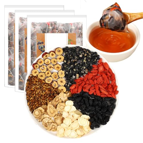 40/60Pcs Ginseng Six Treasure Tea, Chinese Kidney Cleanse Tea, Chinese Herbal Kidney Tea Bag for Men (60pcs)