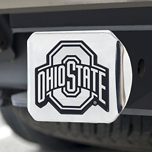 FANMATS - 15049 NCAA Ohio State University Buckeyes Chrome Hitch Cover 3.4