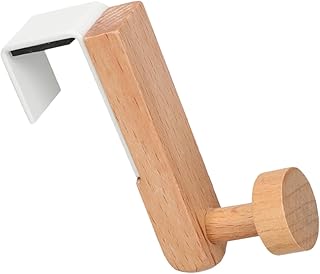 Cabilock Over The Door Towel Rack Household Over Door Towel Rack Nail Free Door Hook Hook up Door Hanger Hook for Bag Japanese-Style Iron Door Hanging Hook Wrought Iron Wardrobe Solid Wood