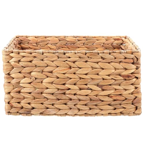 Panier de jacinthe d'eau de rangement multifonction pour linge et vêtements