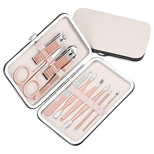 ARDAKI Manicure Kit Nail Clipper, Manicure Pedicure Kit Stainless Steel Nail Scissors Grooming Kit, Nail Cleaning Knife, Acne Needle, Blackhead Nail Cutter Set (10 in 1 Manicure... - Image 3