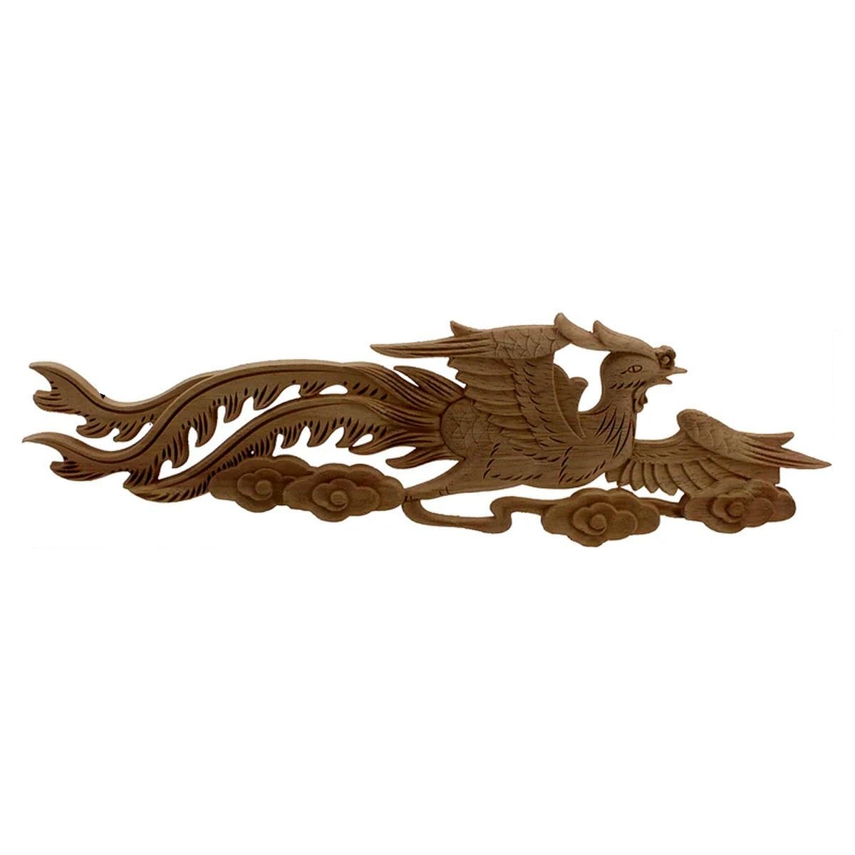 LUNGHI ONLAY IN legno floreale per mobili non dipinti decorazione artistica casa EUR 23,89