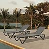   Domi-Pool-Lounge-Chairs-Aluminum-Patio-Chaise-Lounge-with-Side-Table-5-Position-Adjustable-Backrest-and-Wheels-All-Weather-Outdoor-Lounge-Chairs-for-Beach-Yard-Balcony-Poolside-Gray