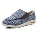 Nwarmsouth Zapatillas hinchables Ajustables,Añadiendo Fertilizante para ensanchar los Zapatos de Ancianos, Zapatillas de cirugía ósea de pie Grande-2 Azul Claro_42,Zapatos Antideslizantes Ajustables