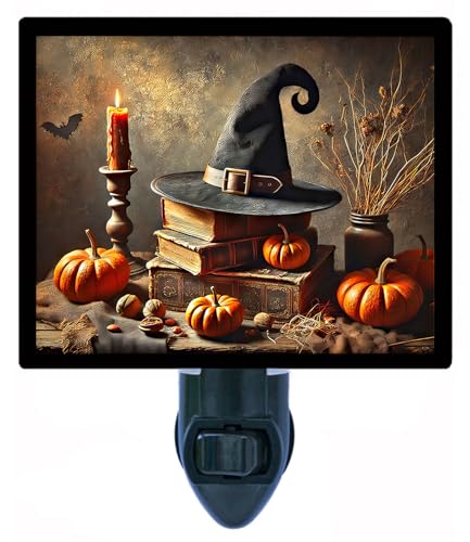 Lámpara de Mesa de Noche con Diseño de Bruja Halloween miniatura 1