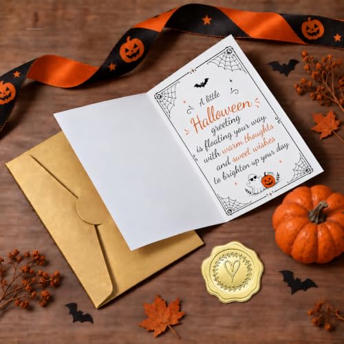 YoourLinee Halloween Cards and Envelope — Warm Halloween Wishes Inside - image 4