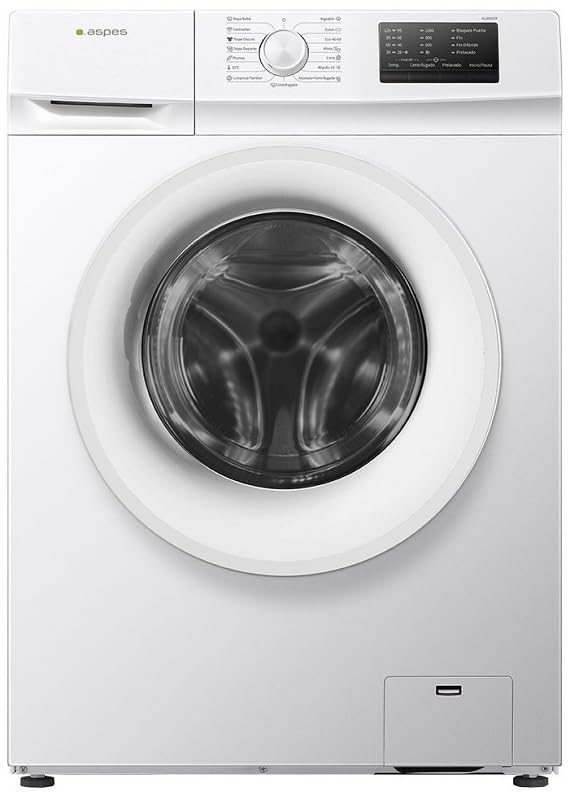 Lavadora 1000Rpm 6Kg Clase E ASPES AL6001ED Puerta XXL Blanco