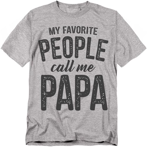 Popfunk People Call Me Papa Unisex Adult T Shirt Athletic Heather X-Large