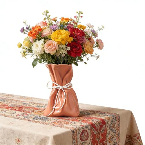 Vase en céramique de ferme rustique pour centre de table de mariage