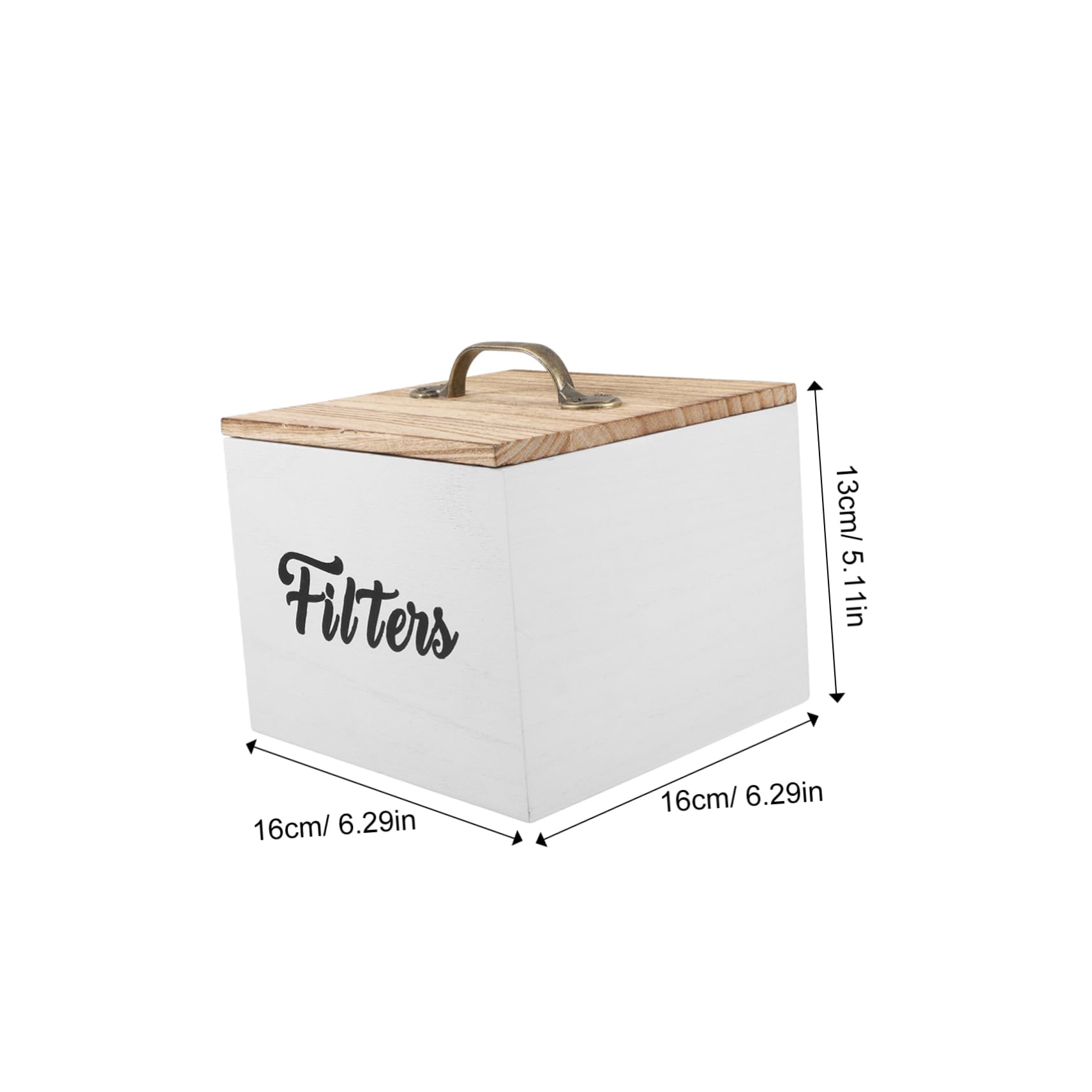 LABRIMP Caja de Madera con Tapa para Almacenamiento Organizado de Infusiones y Pequeños Objetos Caja Apilable para Cocina Hogar y Oficina Diseño Elegante y Portátil