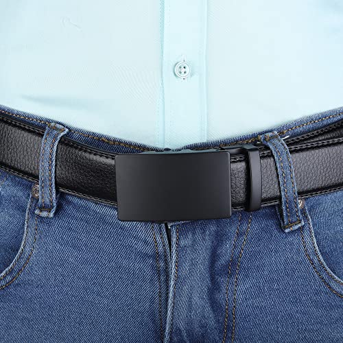 Urban alfami Store Urban alfami Vegan Leather Belt for Men Black - Image 7