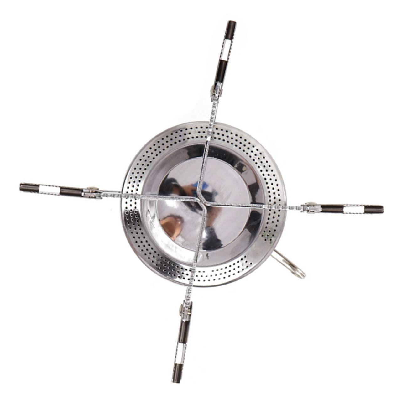 Réchaud à gaz compact pliable en acier inox pour rando et barbecue