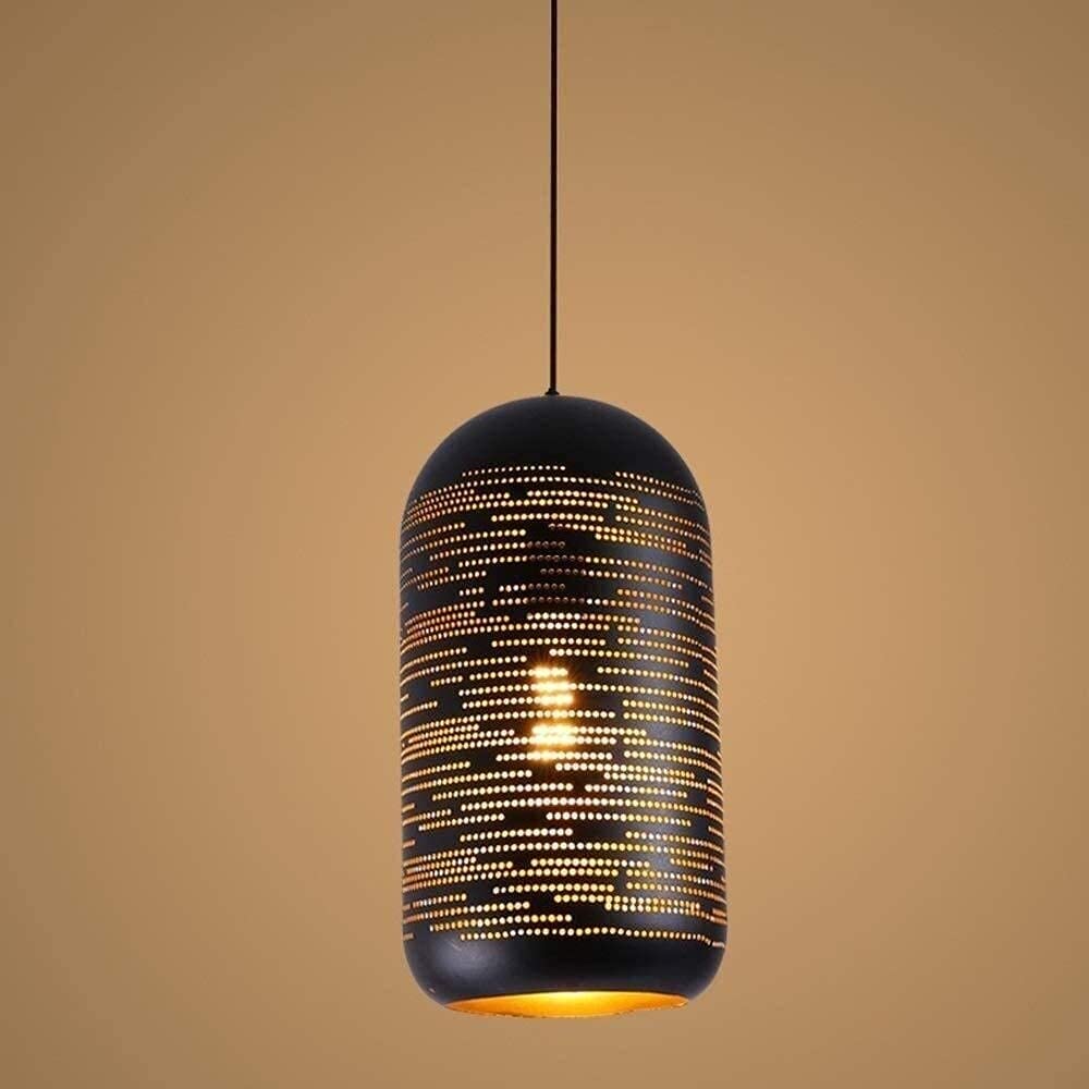 Iluminación de cocina rústica con la lámpara colgante de hierro para techos de comedor y loft