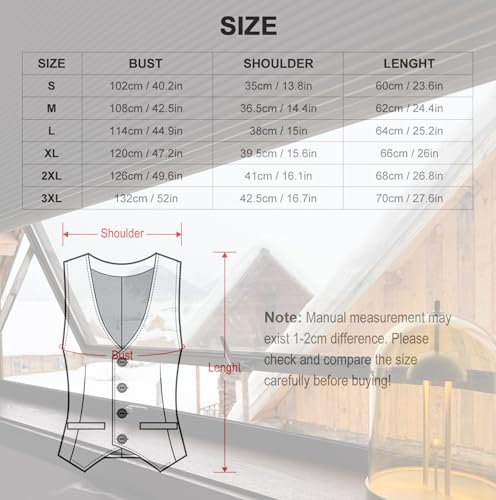 Shrimps Beer Men's Suit Vests Business Formal Dress Vest V-Neck Waistcoat for Wedding Casual3