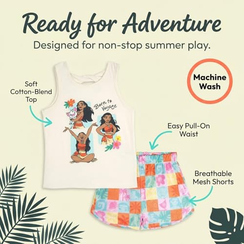 Image of Disney Girls T-Shirt and Mesh Shorts Outfit Set Toddler to Big Kid Sizes (2T - 14-16)