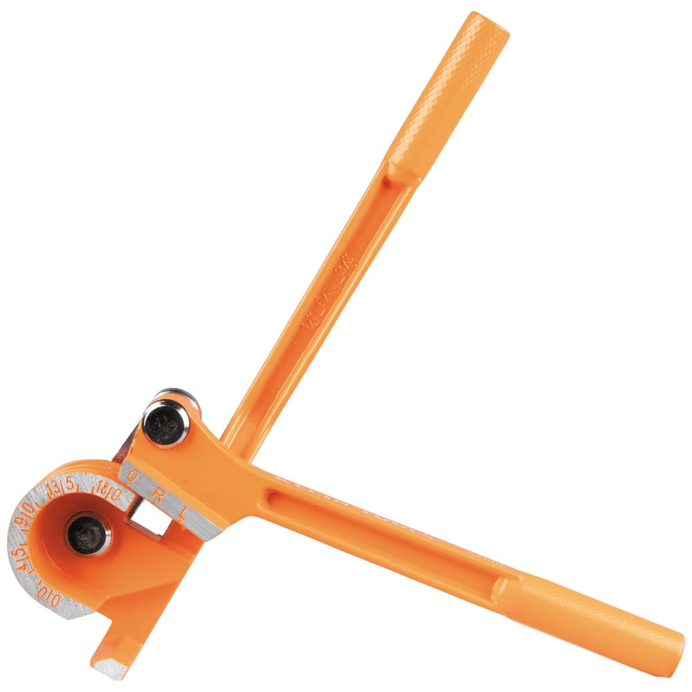 Klein Tools Cintreuse de tubes 3 en 1 51006 de 1/4, 5/16 et 3/8" OD, coude en cuivre souple, aluminium, paroi mince en acier jusqu'à 180 degrés