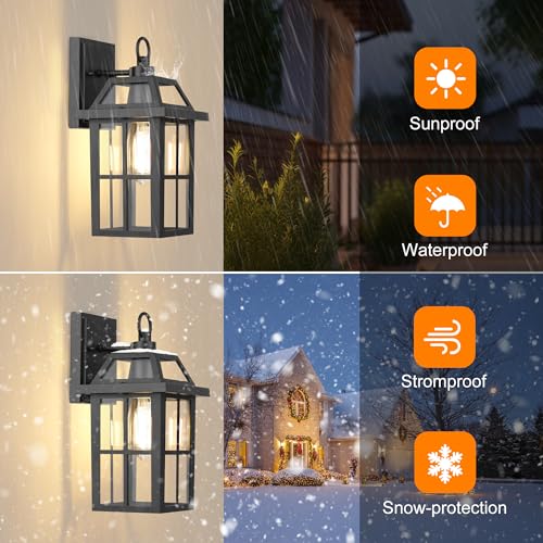 WIHTU Outdoor Wall Lantern, Waterproof 2 Pack Porch Lights with Glass Shade
| WIHTU Aluminum Mount Lanterns, Anti-Rust Exterior Light Fixtures
| WIHTU Outdoor Wall Sconce Light Fixtures, Porch Lights with Glass Shade 2 Pack