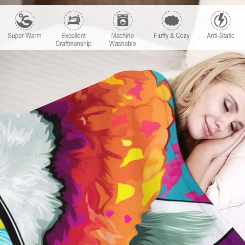 Manta de alpaca grande para cama y sofá con franela cómoda 6