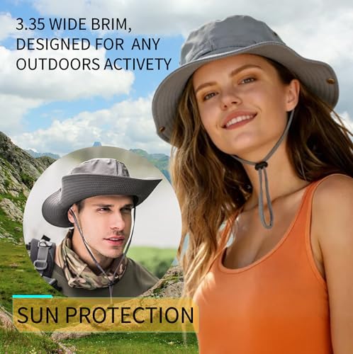 Image of Super Wide Brim Sun Hat for Men /Women-UPF 50+ UV Protection, Large Bucket Hat for Fishing, Hiking, Gardening