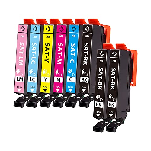 Amazon.co.jp: エプソンSAT-6CL互換インクカートリッジ(BK/C/M/Y/LC/LM
