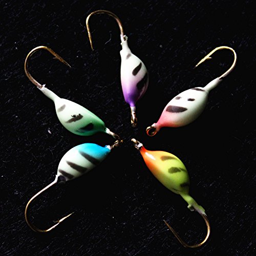 Krazywolf 25 Pieces Glow in Dark Ice Fishing Jig Kit - Thumbnail 7