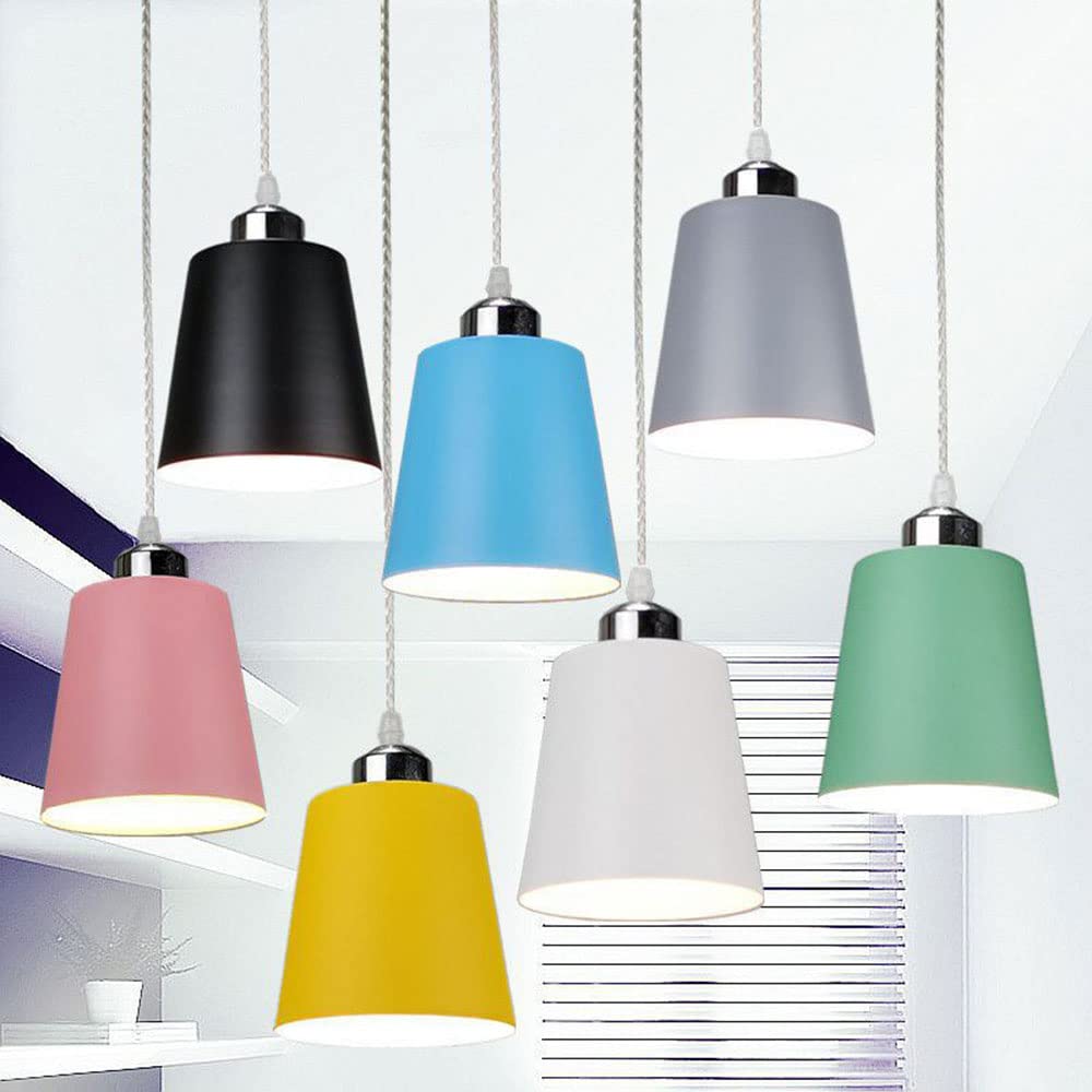 Kolorowa Lampa Wisząca Do Jadalni Żyrandole Industrialne Z Abażurem STVDEDG