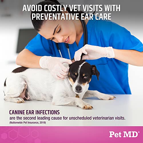 Pet MD Otic-Clean Dog Ear Cleaner – Veterinarian-Formulated Otic Ear Solution for Dogs & Cats – Pet Ear Cleaner for Itch, Odor, & Wax Buildup – Deodorizing Cat Ear Cleaner Solution – 1 Gallon Pet MD Otic-Clean Dog Ear Cleaner – Veterinarian-Formulated Otic Ear Solution for Dogs & Cats – Pet Ear Cleaner for Itch, Odor, & Wax Buildup – Deodorizing Cat Ear Cleaner Solution – 1 Gallon