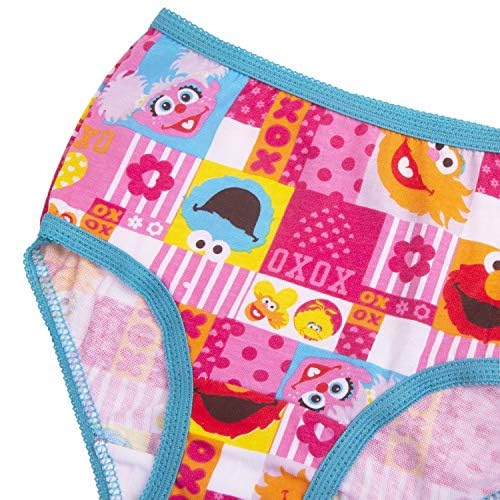 Sesame Street girls 100% Combed Cotton Panties Multipacks With Favorites Elmo, Cookie Monster & Big Bird in 18m, 2/3t, 4t3